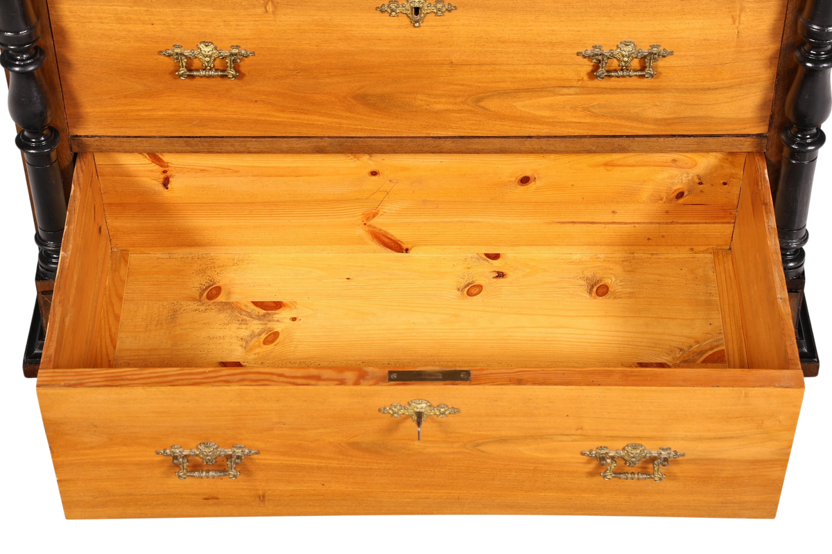Traumhafter Gründerzeit Sekretär Vertiko Highboard Louis Philippe Kommode um 1880
