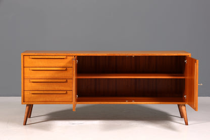 Schlichtes Mid Century Sideboard Vintage TV Kommode Wk Möbel 60s Schrank Retro Longboard