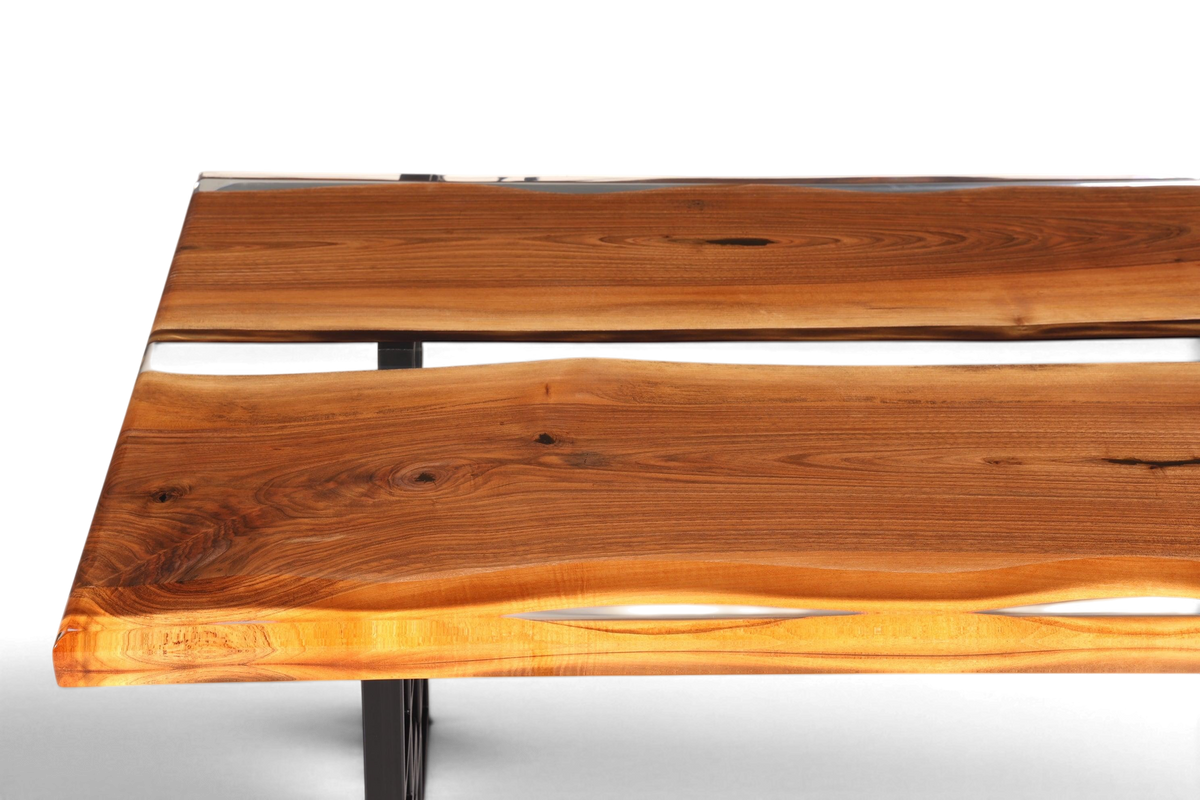 Einzigartiger Epoxidharz Tisch 180-90cm Nussbaum Esszimmer Tisch River Table