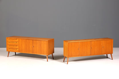 Schlichtes Mid Century Sideboard Vintage TV Kommode Wk Möbel 60s Schrank Retro Longboard