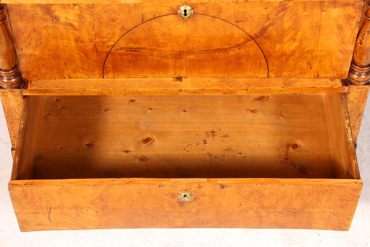 Wunderschöner Biedermeier Sekretär Antik Kommode Office Schreibkommode