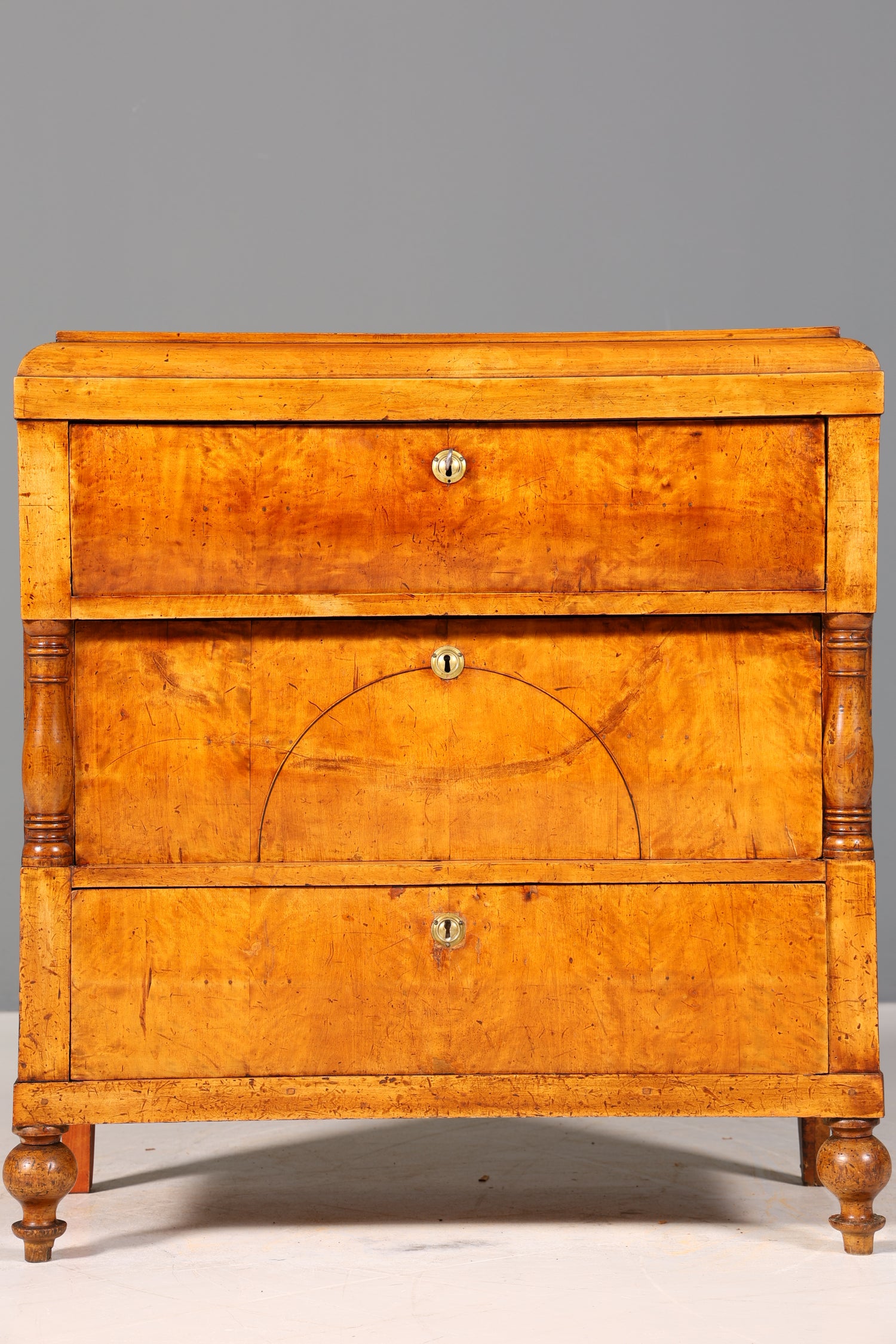 Wunderschöner Biedermeier Sekretär Antik Kommode Office Schreibkommode