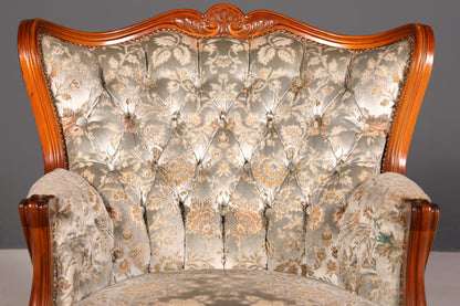 Wunderschöner Chippendale Sessel Antik Barock Stil Chesterfield Armlehnsessel 1 von 2