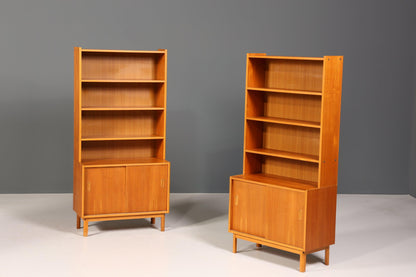 Schlichtes Mid Century Bücherregal Danish Design Schrank Retro Kommode &quot;Made in Denmark&quot; Schiebetür Regal Vintage 2 von 2