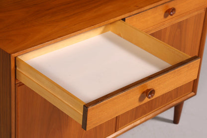 Stilvoller Mid Century Schrank Vintage Highboard Sekretär echt Holz Regal 60er Jahre