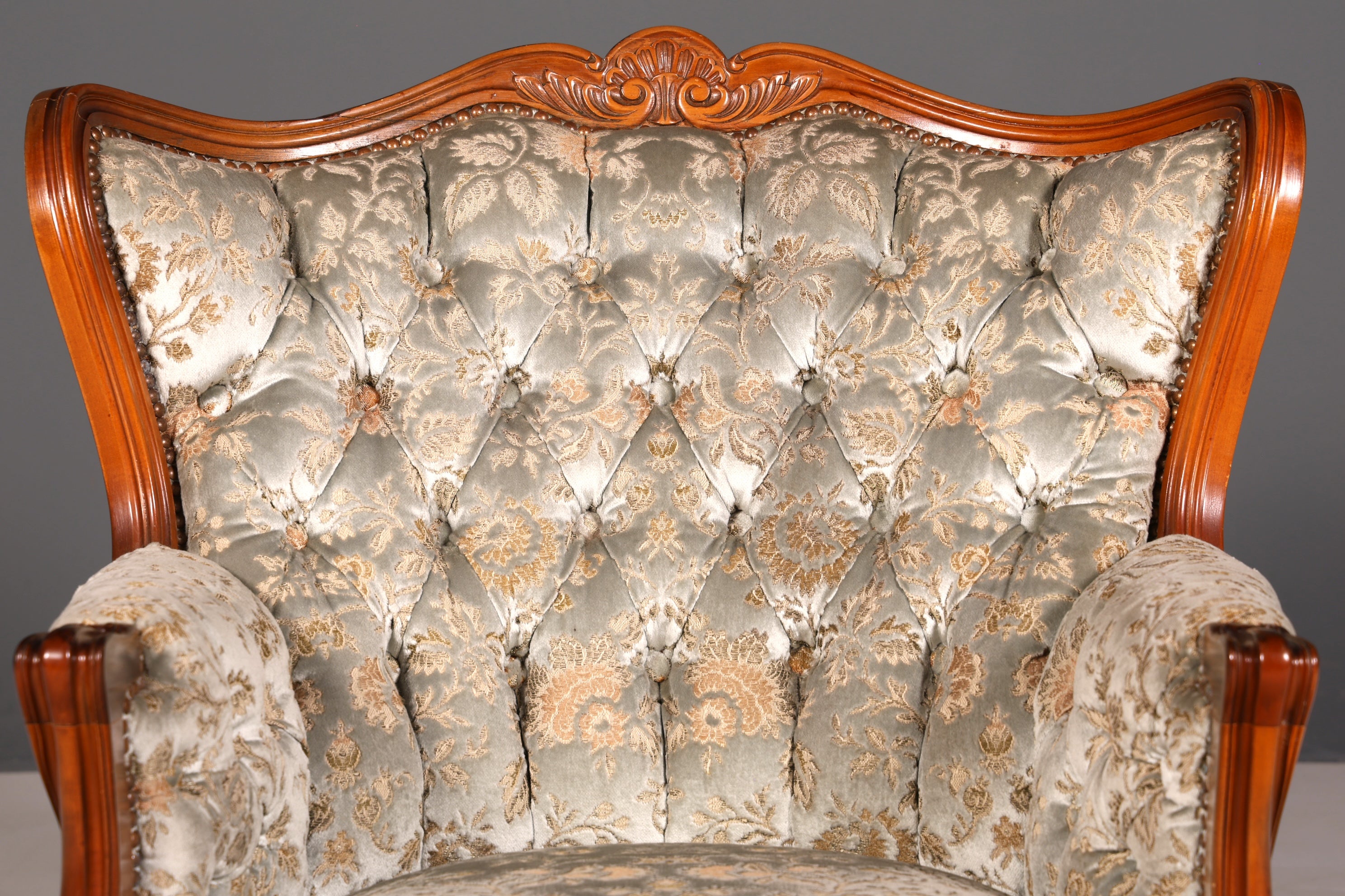 Wunderschöner Chippendale Sessel Antik Barock Stil Chesterfield Armlehnsessel 2 von 2