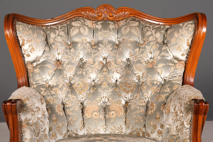 Wunderschöner Chippendale Sessel Antik Barock Stil Chesterfield Armlehnsessel 2 von 2