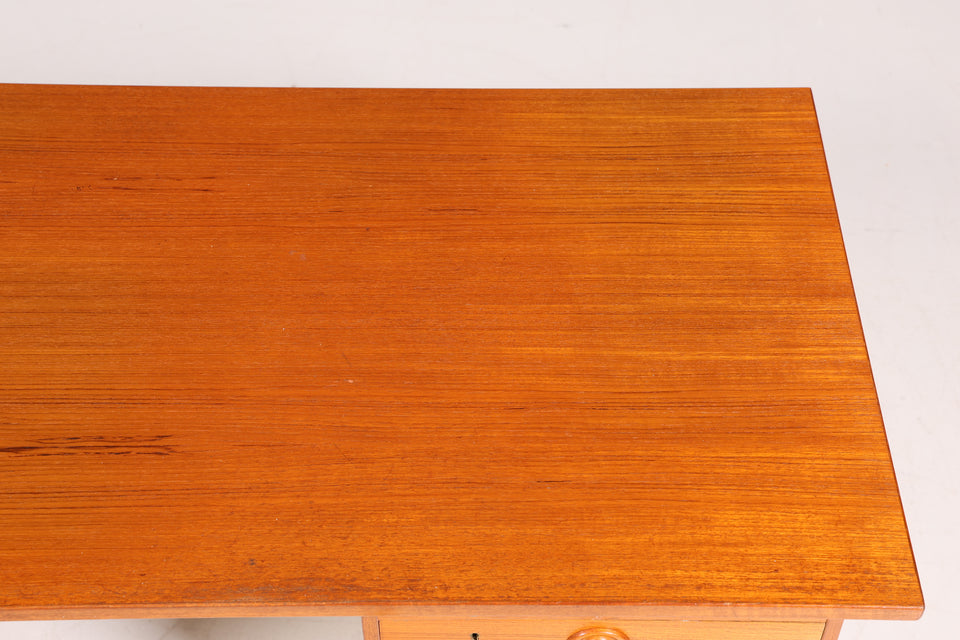 Wunderschöner Mid Century Schreibtisch Made in Denmark Teak Holz Tisch Bürotisch
