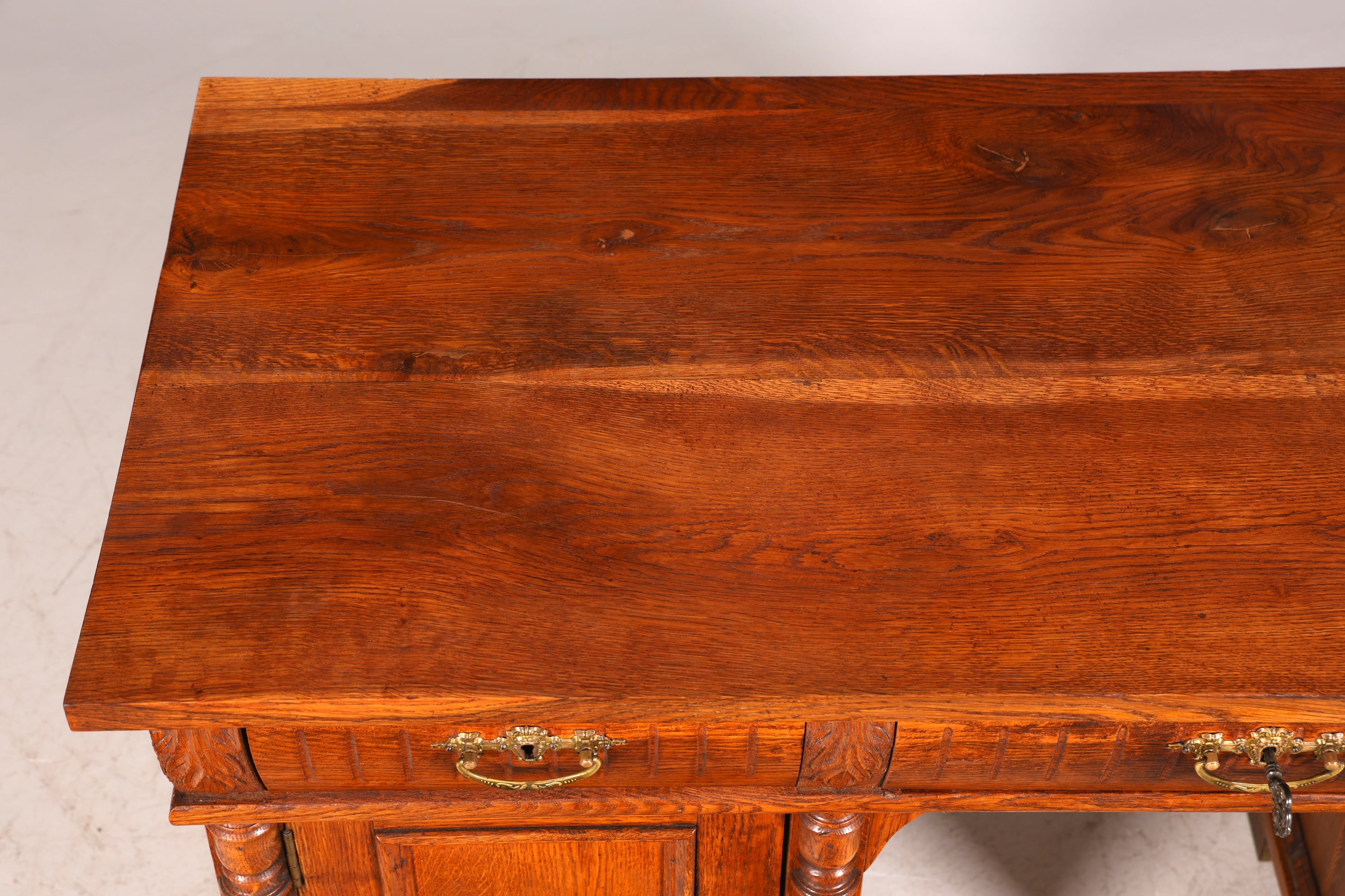 Traumhafter Gründerzeit Schreibtisch Jugendstil Bürotisch echt Holz Antik Office Desk