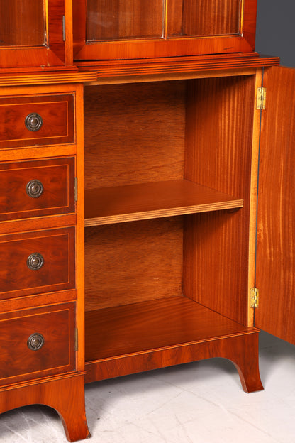 Wunderschöne Englische Vitrine Bibliothek Bücherschrank UK Buffet Schrank 60s Jahre