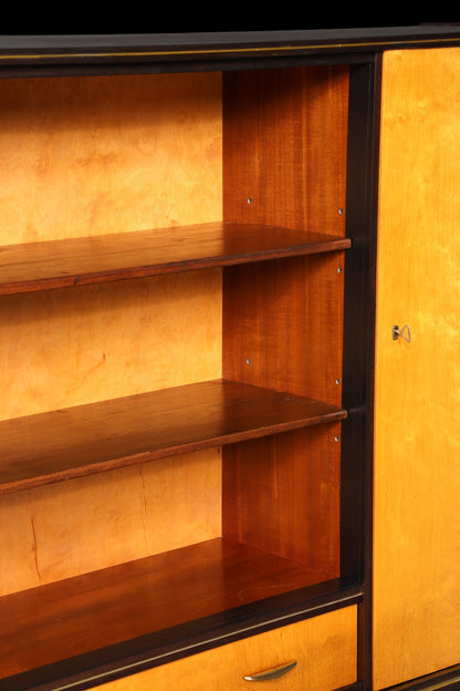 Wunderschöner Mid Century Schrank 60er Jahre Bücherregal Aktenschrank Rockabilly Wäscheschrank Regal Highboard