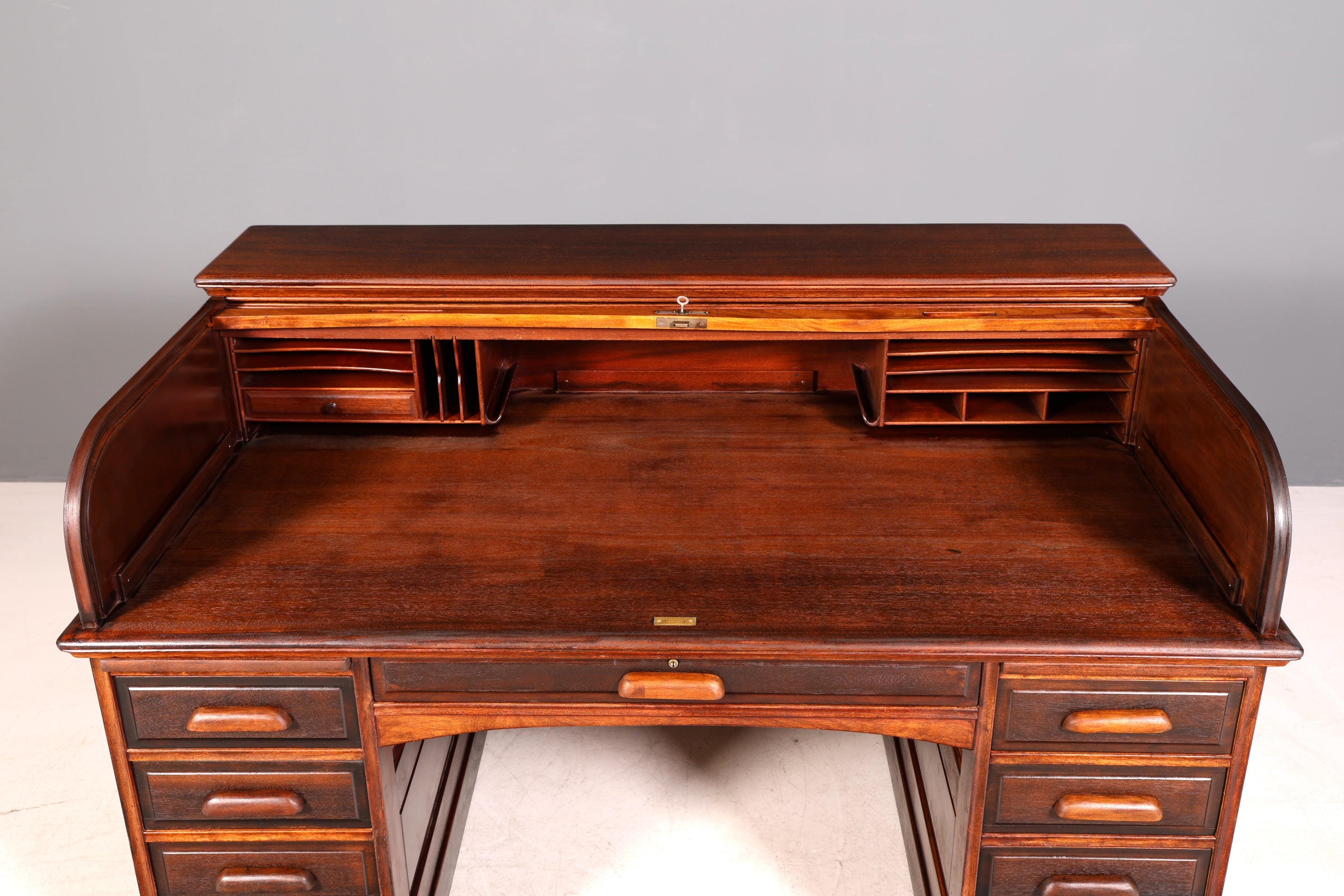 Wunderschöner Sekretär im Bauhaus Stil Rollladen Sekretär Art Deco Schreibtisch Office Table