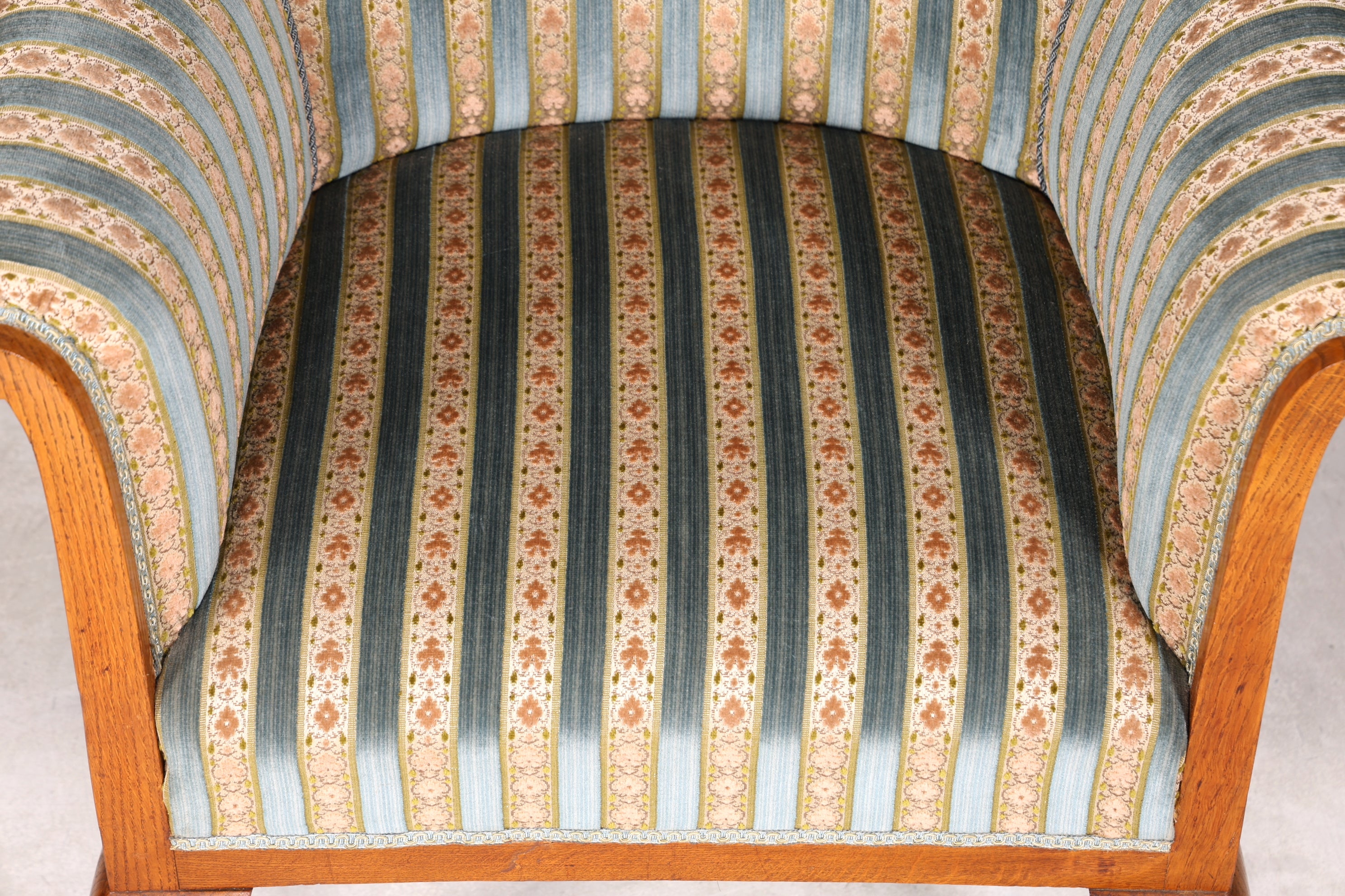 Wunderschöner Jugendstil Sessel Antik Armlehnsessel Biedermeier Lounge Sessel um 1910 2 von 2