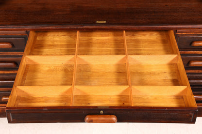 Wunderschöner Sekretär im Bauhaus Stil Rollladen Sekretär Art Deco Schreibtisch Office Table