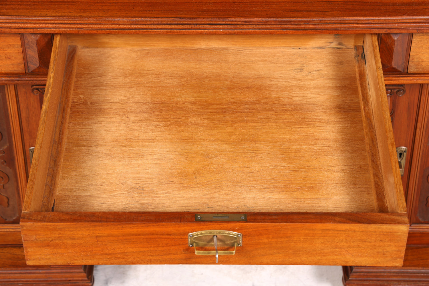 Wunderschöner Gründerzeit Schreibtisch Jugendstil Bürotisch echt Holz Antik Office Desk Herrenzimmer