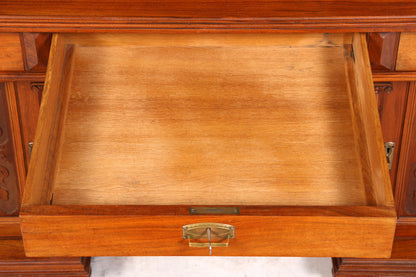 Wunderschöner Gründerzeit Schreibtisch Jugendstil Bürotisch echt Holz Antik Office Desk Herrenzimmer