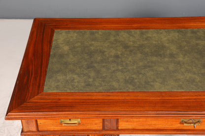 Wunderschöner Gründerzeit Schreibtisch Jugendstil Bürotisch echt Holz Antik Office Desk Herrenzimmer
