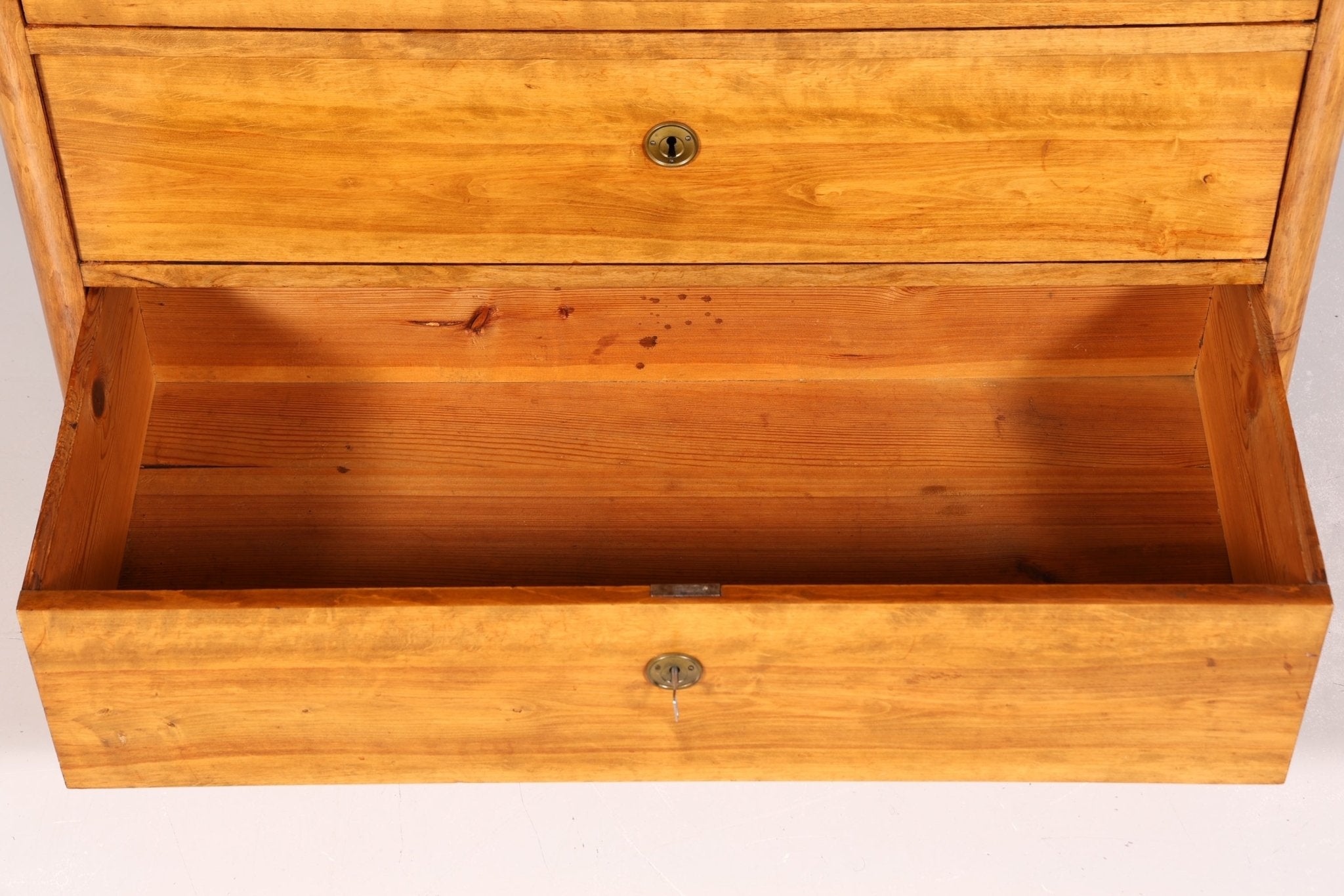 Stilvoller Original Biedermeier Sekretär um 1860 Kommode Antik Büro Kommode Secretary