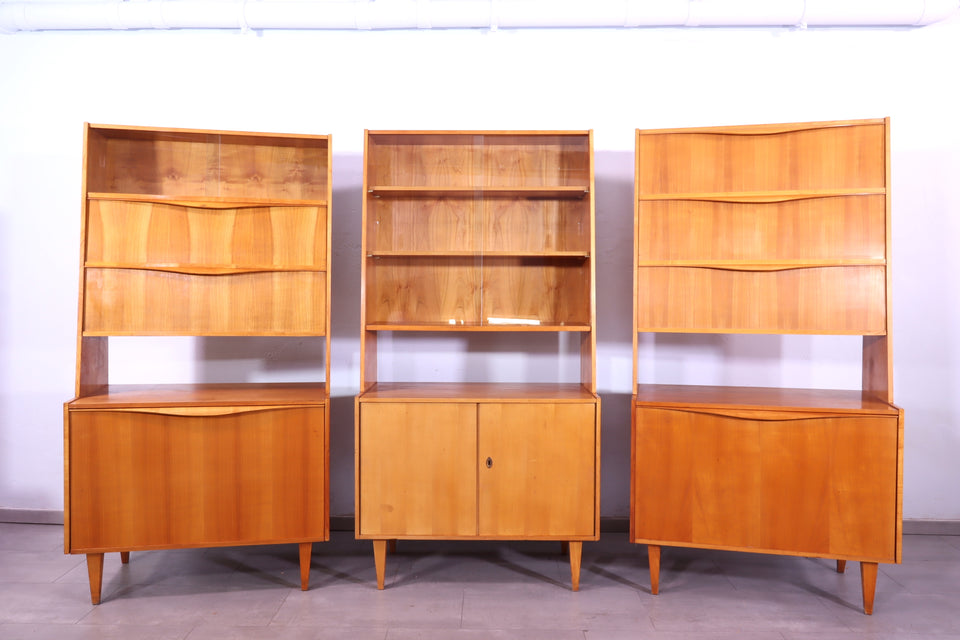 Schlichter Hellerau Mid Century Highboard Retro Regal VEB Klappschrank
