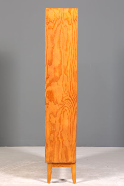 Stilvolles Mid Century Regal echt Holz Vintage Bücherregal Schrank Buchablage 60s Bookshelf 5 von 5