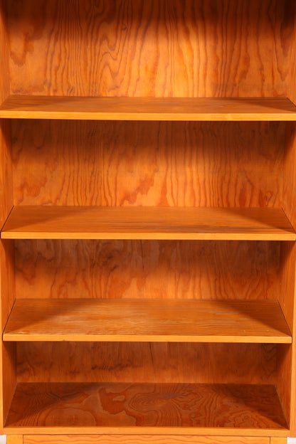 Stilvolles Mid Century Regal echt Holz Vintage Bücherregal Schrank Buchablage 60s Bookshelf 1 von 5