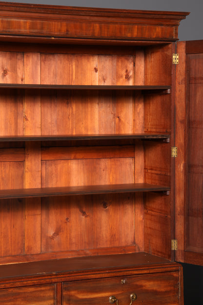 Beeindruckender Antiker Englischer Wäscheschrank Mahagoni Kleiderschrank um 1900 Dielenschrank Schrank