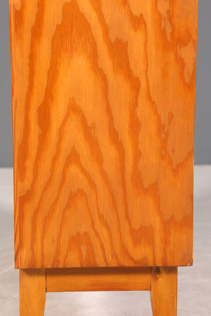 Stilvolles Mid Century Regal echt Holz Vintage Bücherregal Schrank Buchablage 60s Bookshelf 4 von 5