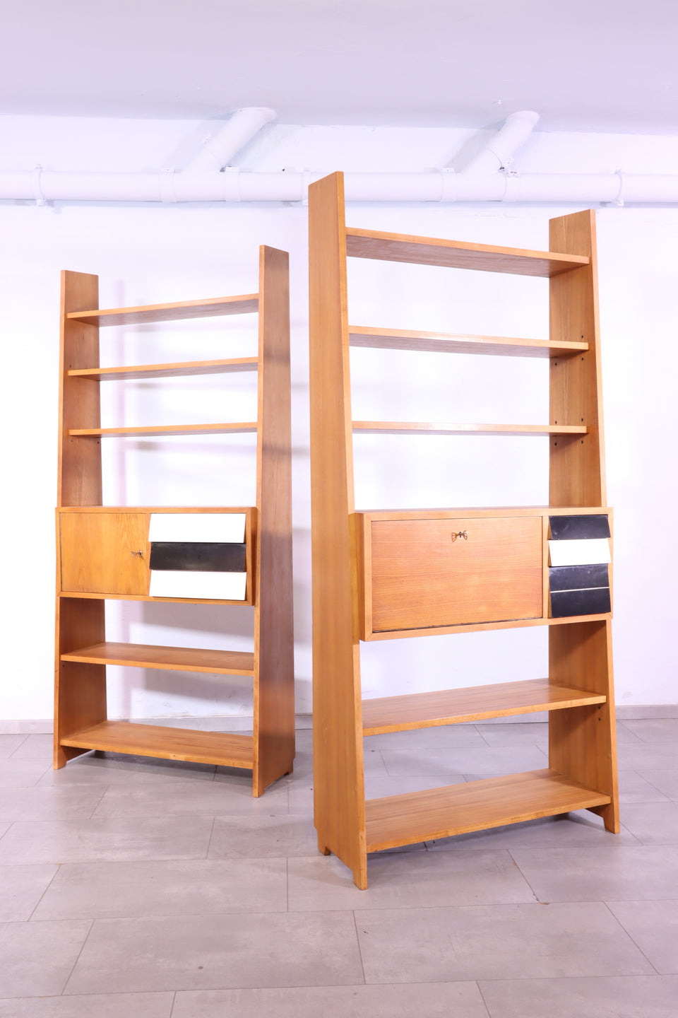 Mid Century Regal Danish Design Bücherregal Schrank 1/2