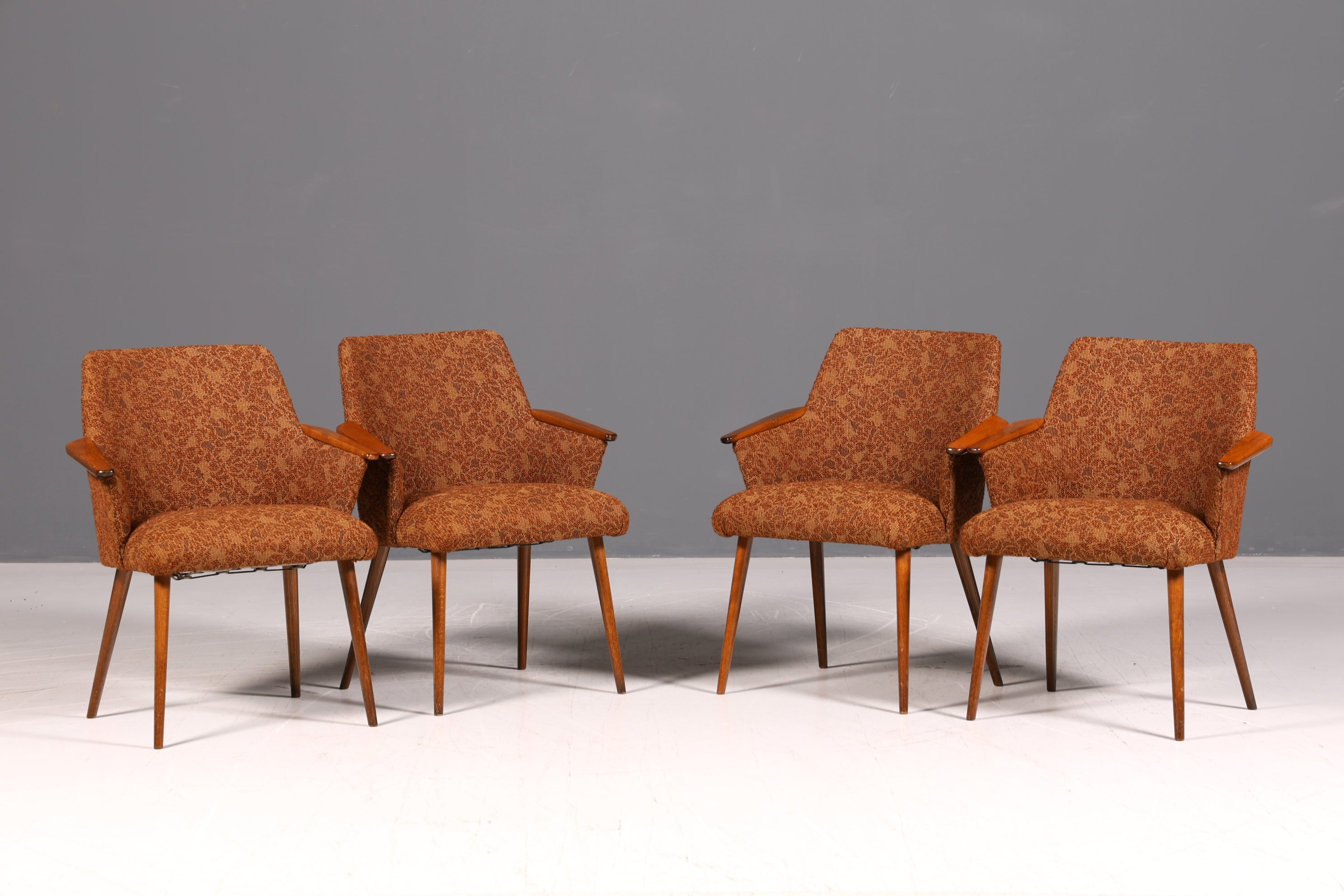 Wunderschöner Mid Century Stuhl Retro Armlehnstuhl Cocktailstuhl Küchenstuhl Sekretär Stuhl 4 von 4