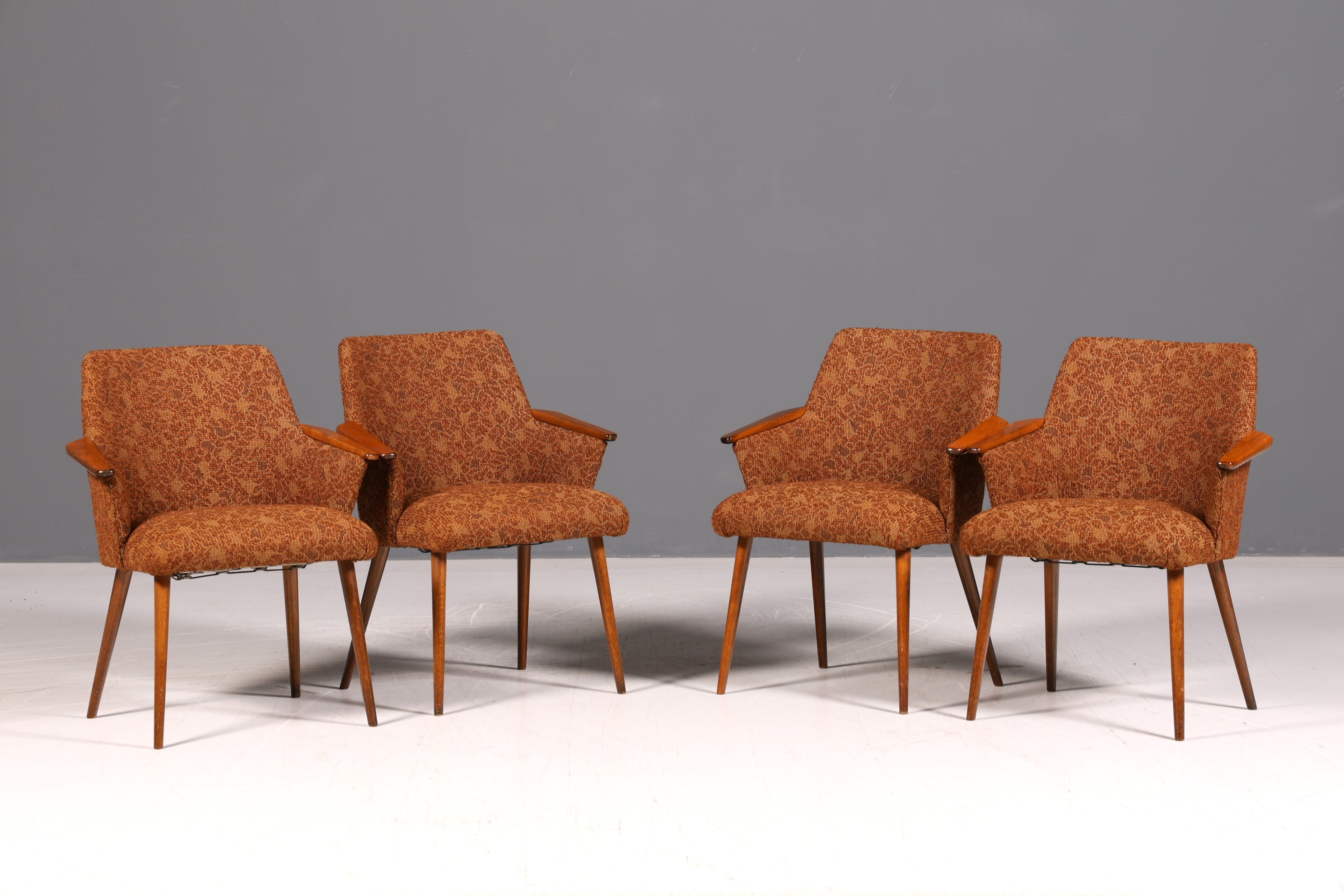 Wunderschöner Mid Century Stuhl Retro Armlehnstuhl Cocktailstuhl Küchenstuhl Sekretär Stuhl 2 von 4