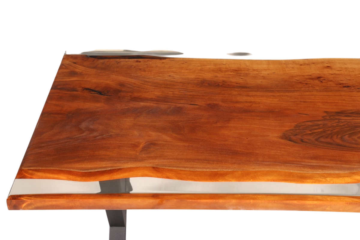 Beeindruckender Epoxidharz Tisch 180-90cm Nussbaum Esszimmer Tisch River Table Epoxy Küchentisch