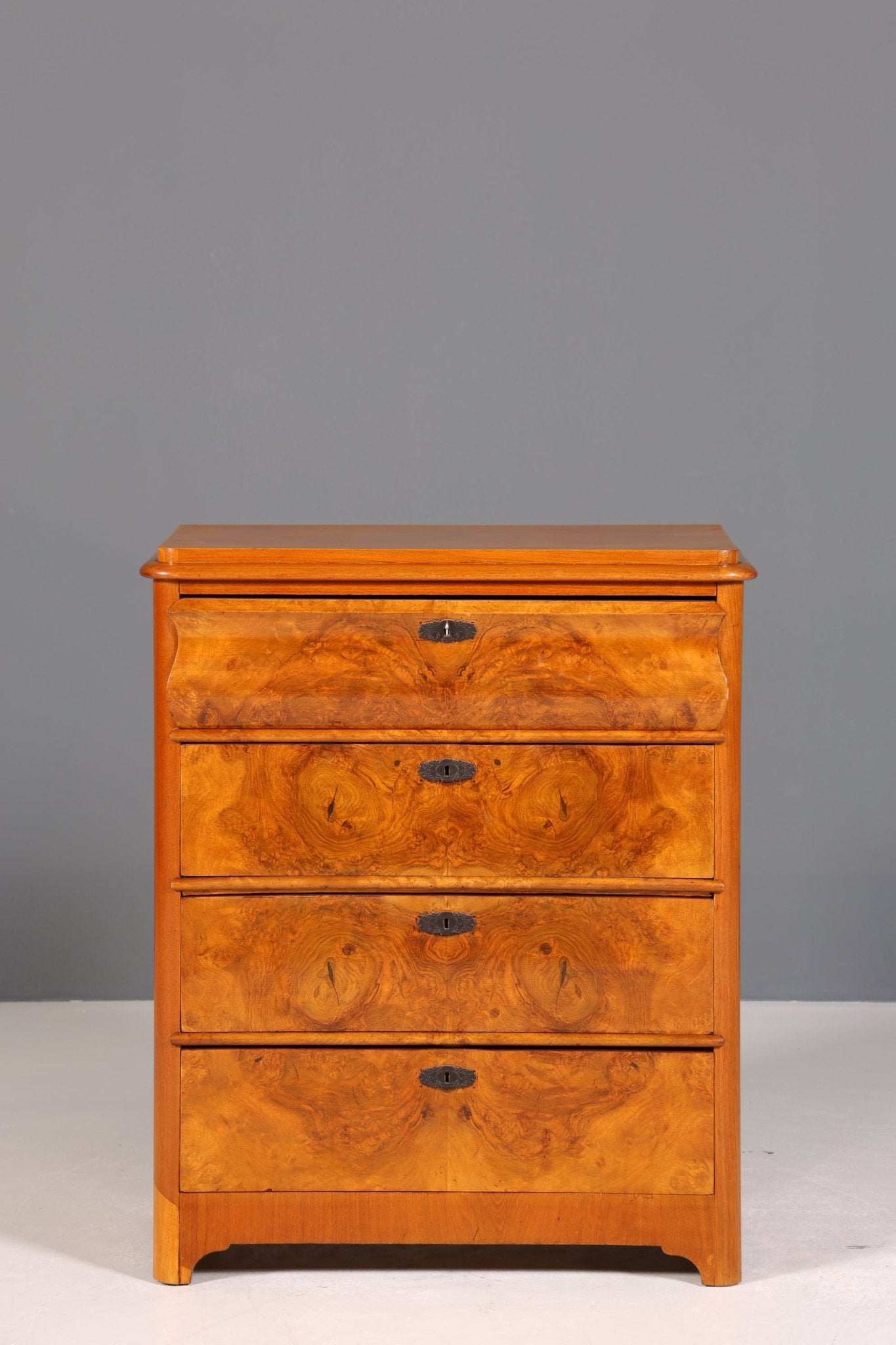 Edle Biedermeier Kommode Louis Philippe Antik Sideboard Schubladen Kommode Wäschekommode Vertiko