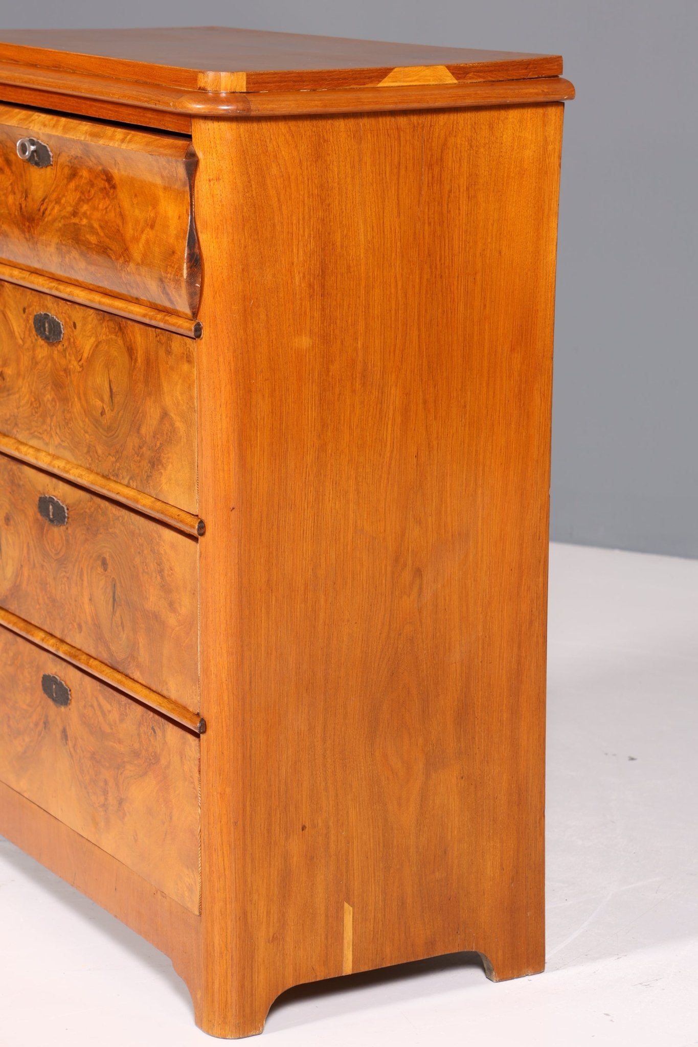 Edle Biedermeier Kommode Louis Philippe Antik Sideboard Schubladen Kommode Wäschekommode Vertiko