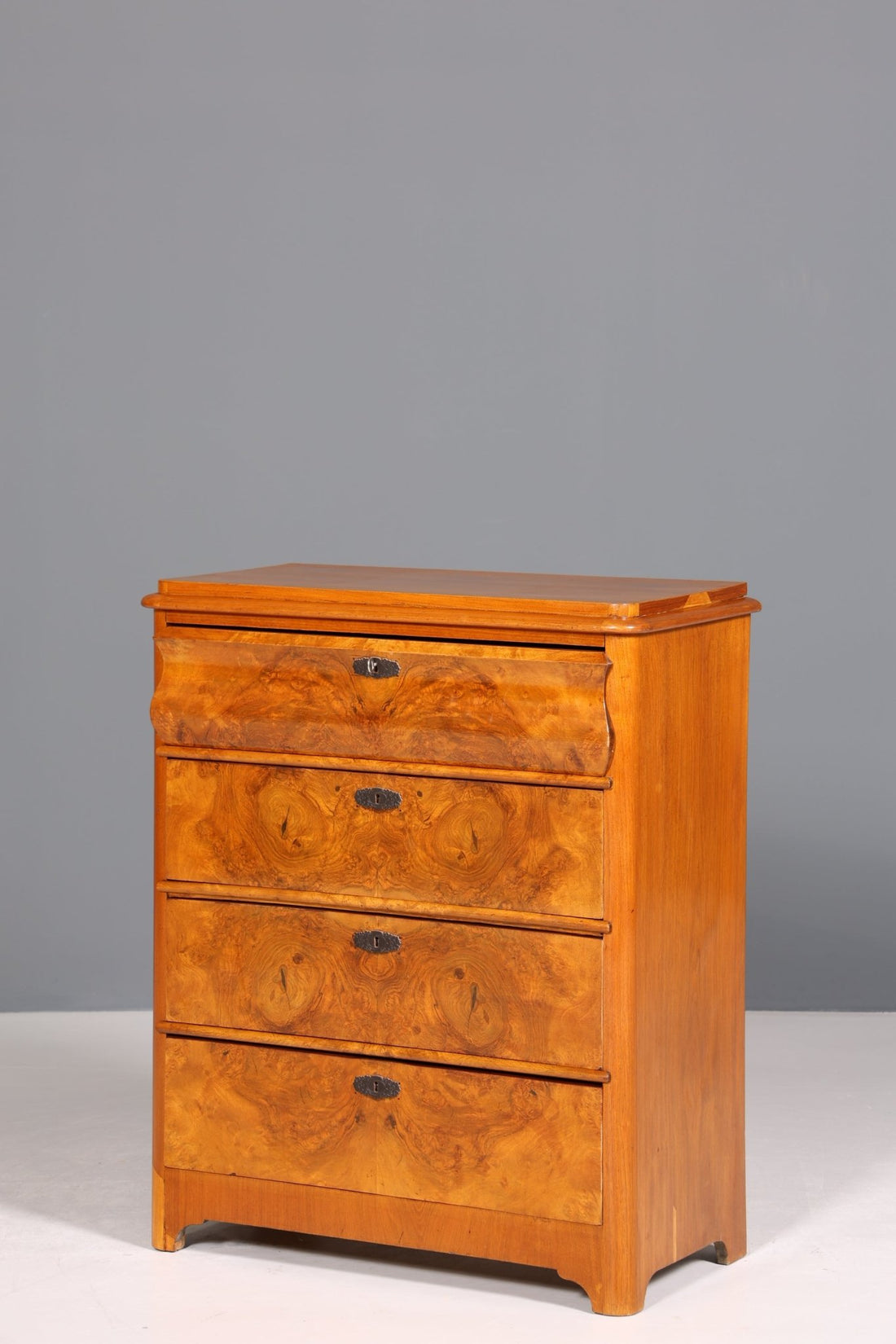 Edle Biedermeier Kommode Louis Philippe Antik Sideboard Schubladen Kommode Wäschekommode Vertiko