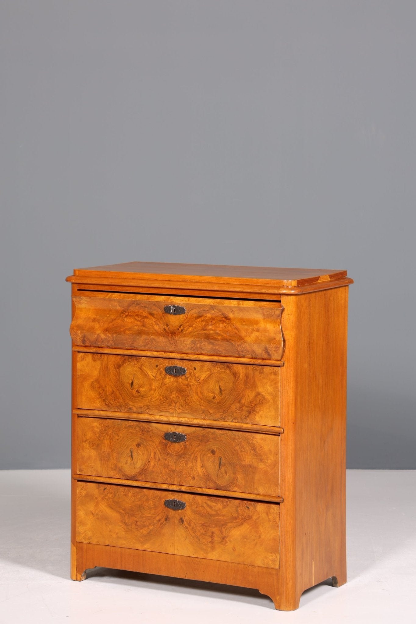 Edle Biedermeier Kommode Louis Philippe Antik Sideboard Schubladen Kommode Wäschekommode Vertiko