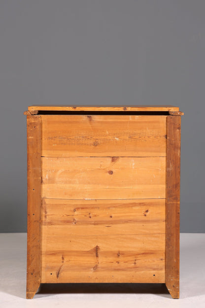 Edle Biedermeier Kommode Louis Philippe Antik Sideboard Schubladen Kommode Wäschekommode Vertiko
