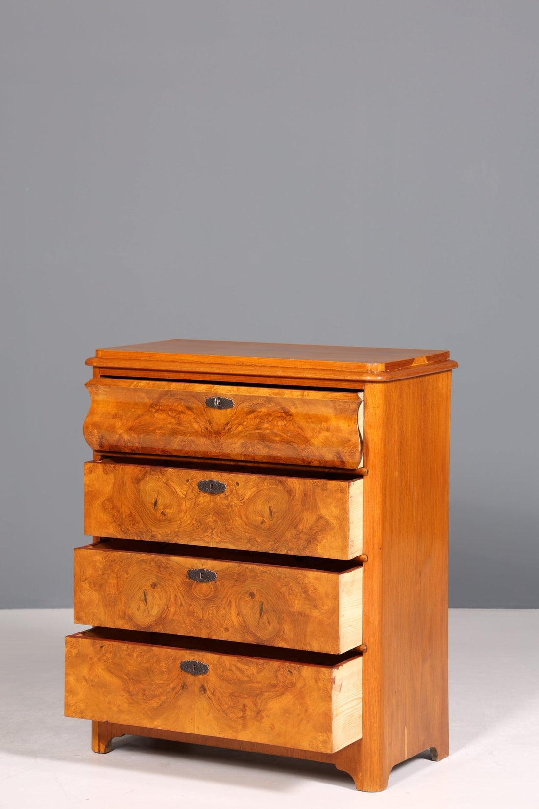 Edle Biedermeier Kommode Louis Philippe Antik Sideboard Schubladen Kommode Wäschekommode Vertiko