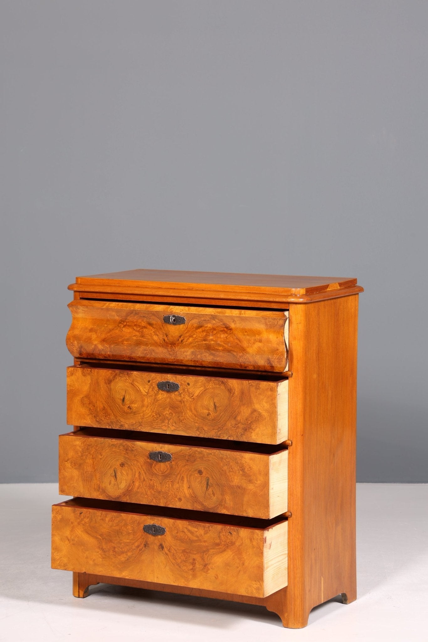 Edle Biedermeier Kommode Louis Philippe Antik Sideboard Schubladen Kommode Wäschekommode Vertiko