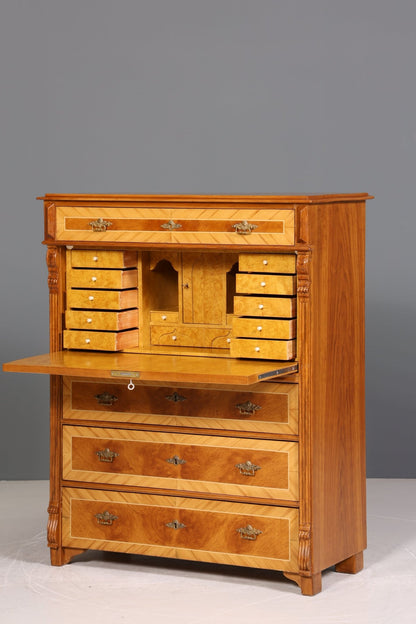 Noble Gründerzeit Secretary Vertiko Highboard Louis Philippe Chest of Drawers around 1880