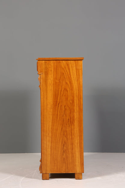 Noble Gründerzeit Secretary Vertiko Highboard Louis Philippe Chest of Drawers around 1880