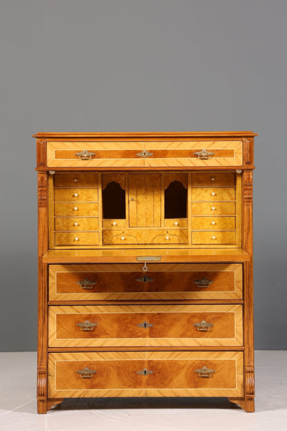 Noble Gründerzeit Secretary Vertiko Highboard Louis Philippe Chest of Drawers around 1880