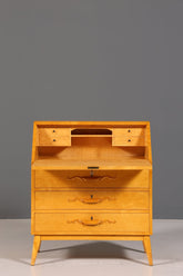 Edler Sekretär um 1930 Büro Kommode Kirschholz Sekretär Schreibtisch Kommode