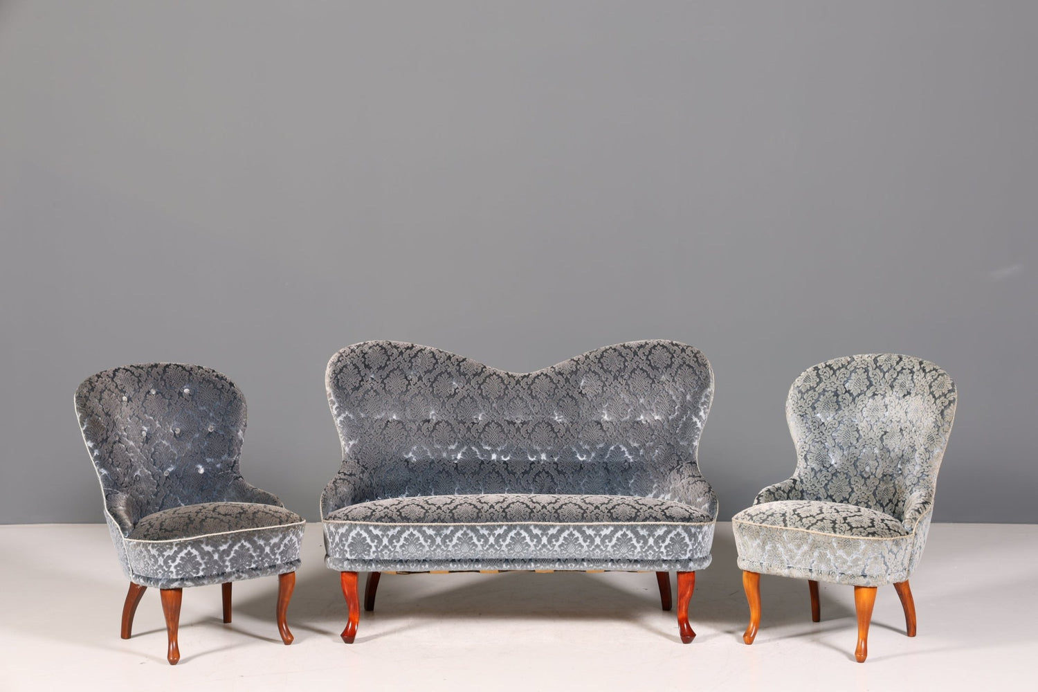 Edler Sessel im Louis Philippe Stil 60s &quot;Bergère&quot; Barock Stil Sessel Lounge Sessel 2 von 2