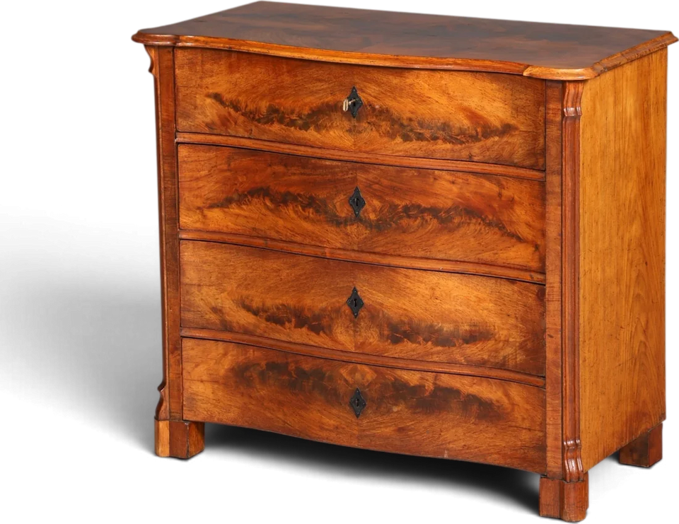 Louis Philippe Kommode aus Nussbaum