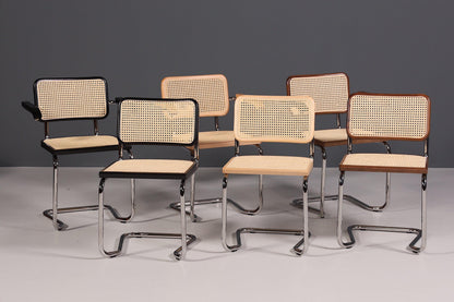 Korbgeflecht Freischwinger Stuhl &amp;quot;Milano&amp;quot; Made in Italy Beige Wippstuhl Küchenstuhl Esszimmer Stuhl