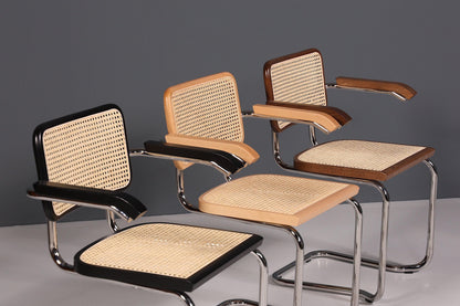 Korbgeflecht Freischwinger Stuhl &amp;quot;Milano&amp;quot; Made in Italy Beige Wippstuhl Küchenstuhl Esszimmer Stuhl