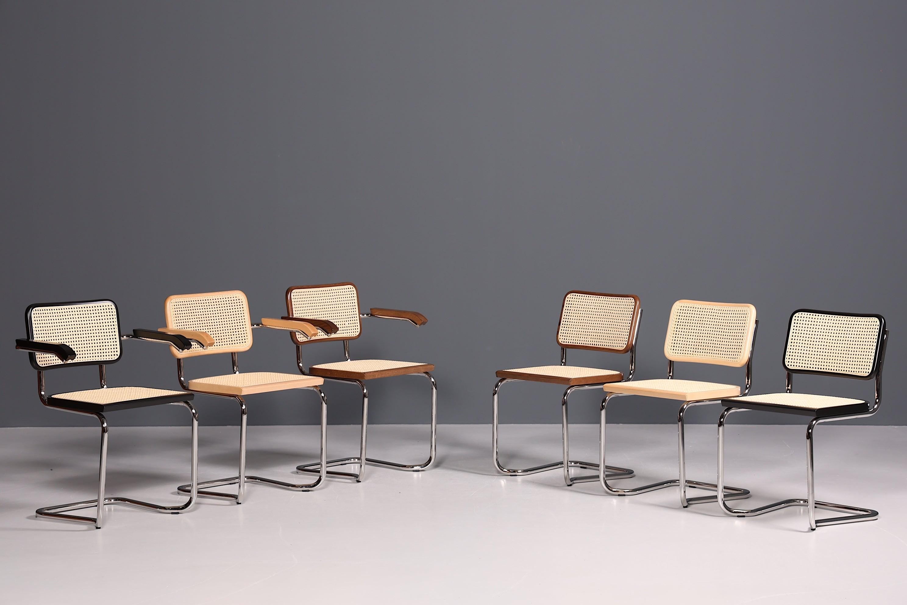 Korbgeflecht Freischwinger Stuhl &amp;quot;Milano&amp;quot; Made in Italy Schwarz Wippstuhl Esszimmer Stuhl Küchenstuhl