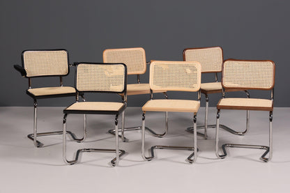 Korbgeflecht Freischwinger Stuhl &amp;quot;Milano&amp;quot; Made in Italy Schwarz Wippstuhl Esszimmer Stuhl Küchenstuhl