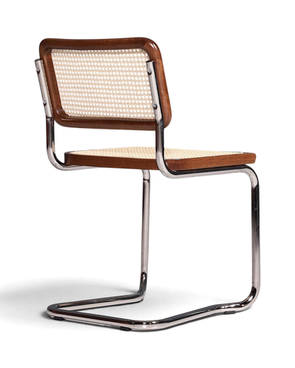 Korbgeflecht Freischwinger Stuhl &amp;quot;Milano&amp;quot; Made in Italy Braun Küchenstuhl Wippstuhl Wiener Geflecht