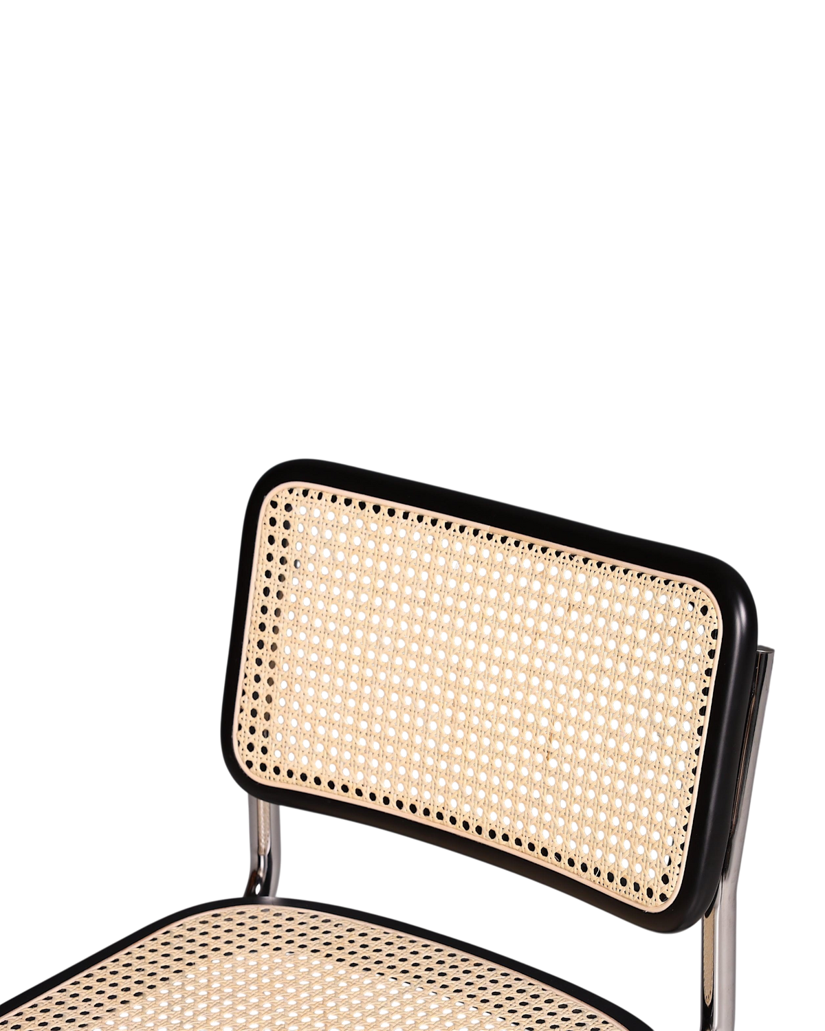 Korbgeflecht Freischwinger Stuhl &amp;quot;Milano&amp;quot; Made in Italy Schwarz Wippstuhl Esszimmer Stuhl Küchenstuhl
